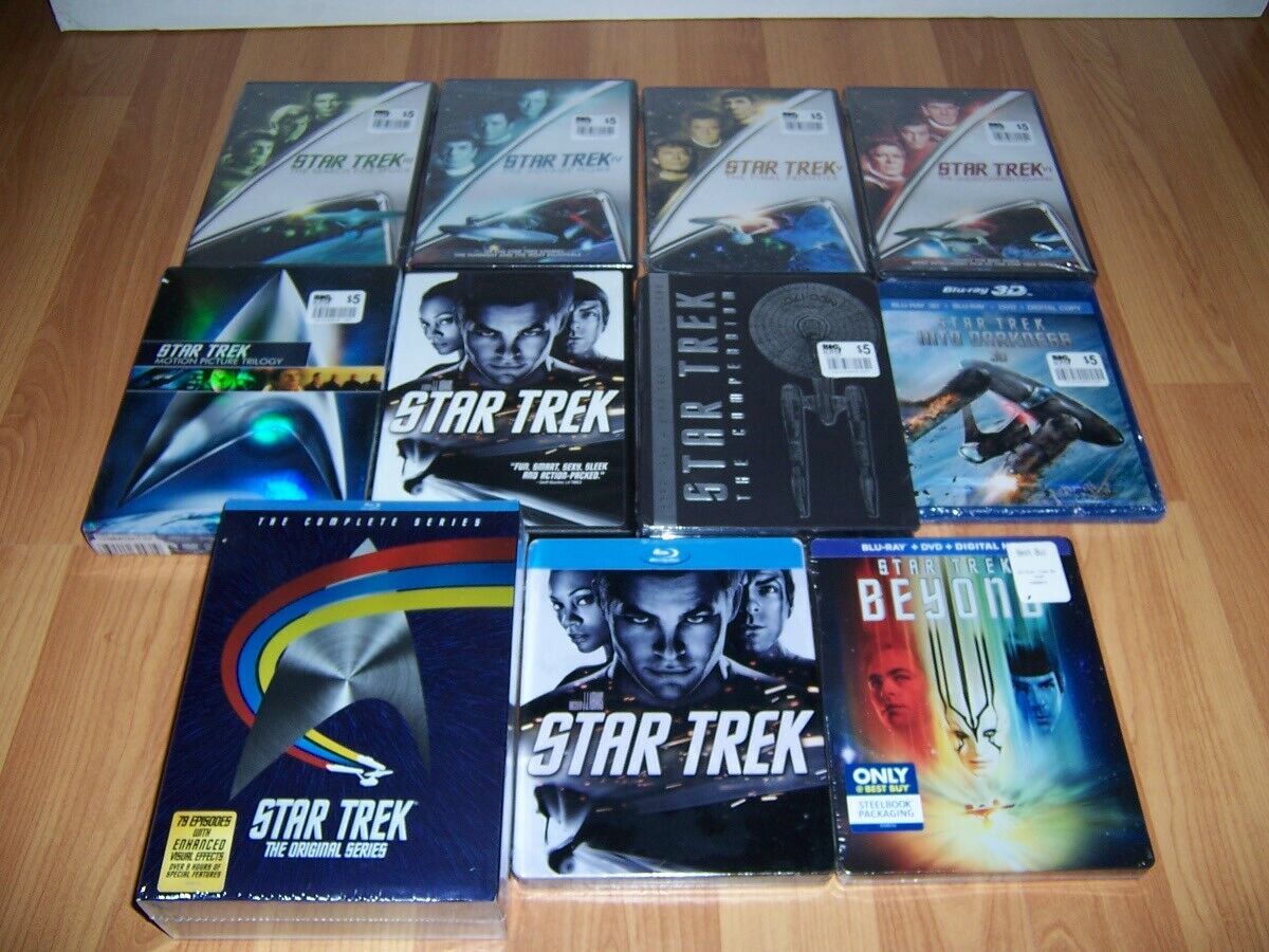 New Star Trek Lot Complete Original Series Season Movies Blu Ray