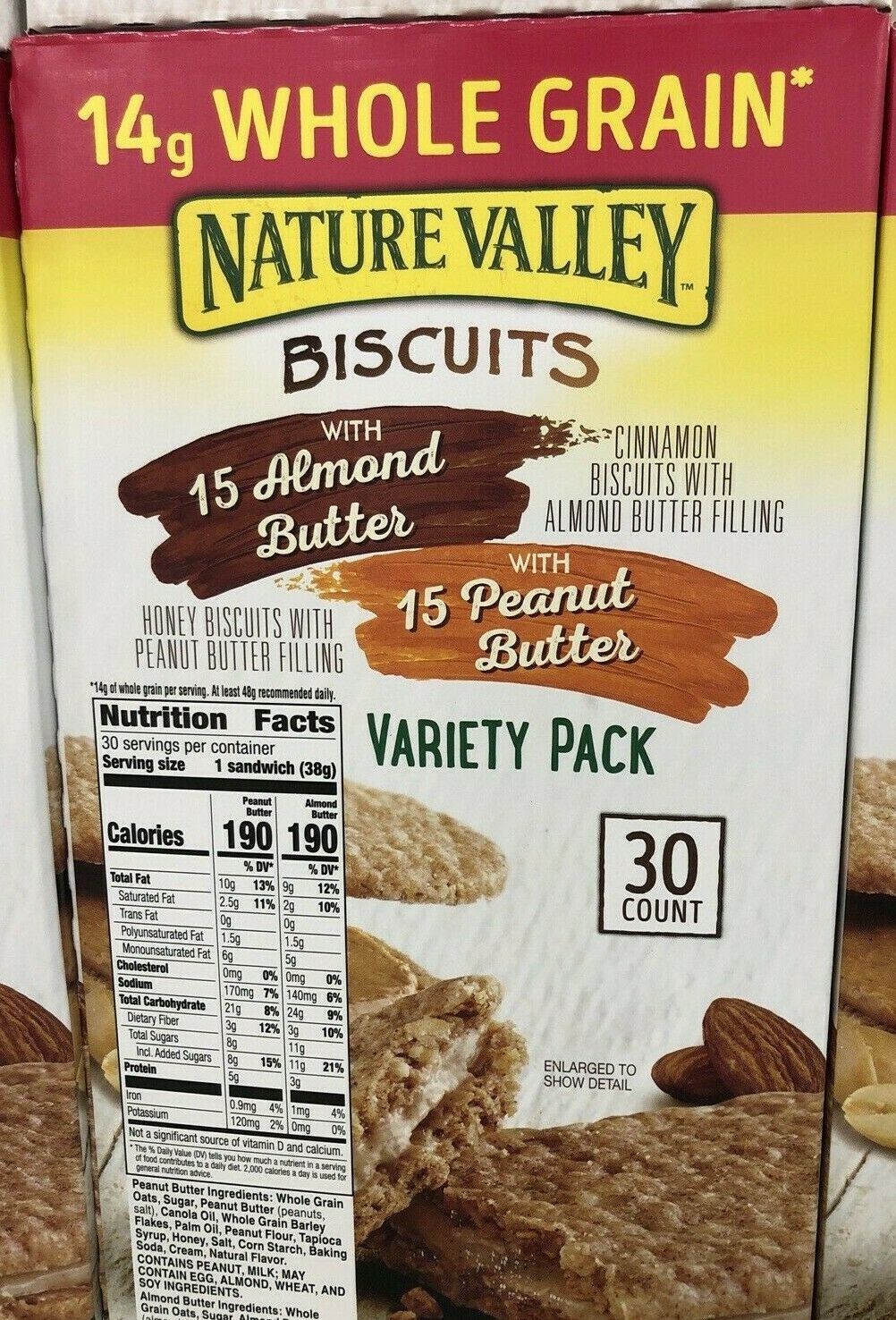 Nature Valley Biscuit Sandwich Variety Pack Ct