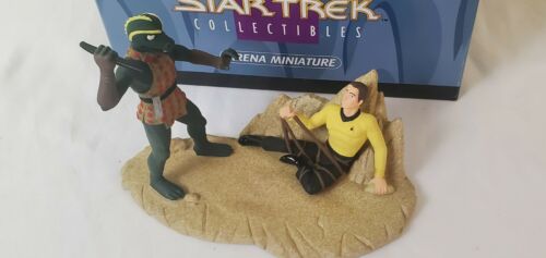 STAR TREK Statue ARENA MINIATURE Captain Kirk And GORN Cast Resin ...