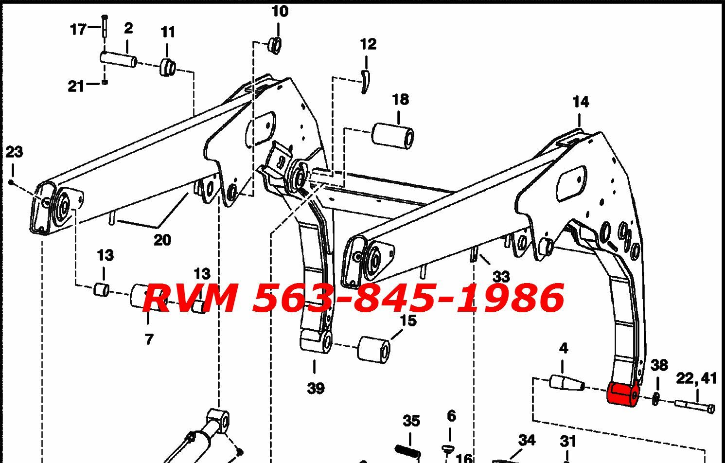 Bushing HEAVY-DUTY Weld On Fits Lift Loader Arm Boom Bobcat S595 T550