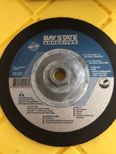 bay-state-abrasives-7-1-8-type-27-grinding-wheel-box-of-5-new