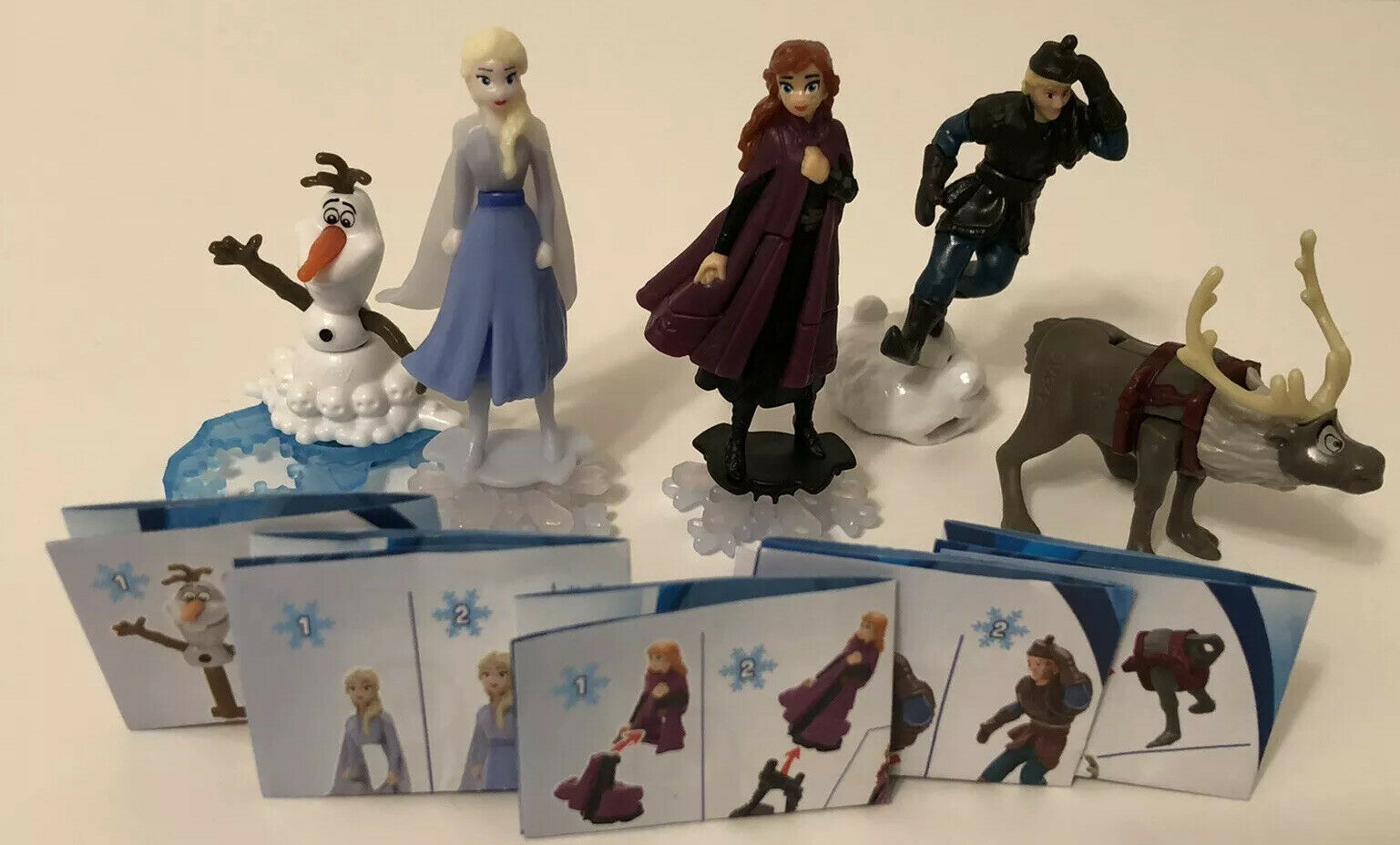 Frozen 2 II Disney Kinder Joy Eggs Toys Set Of 5 Olaf Elsa Anna ...