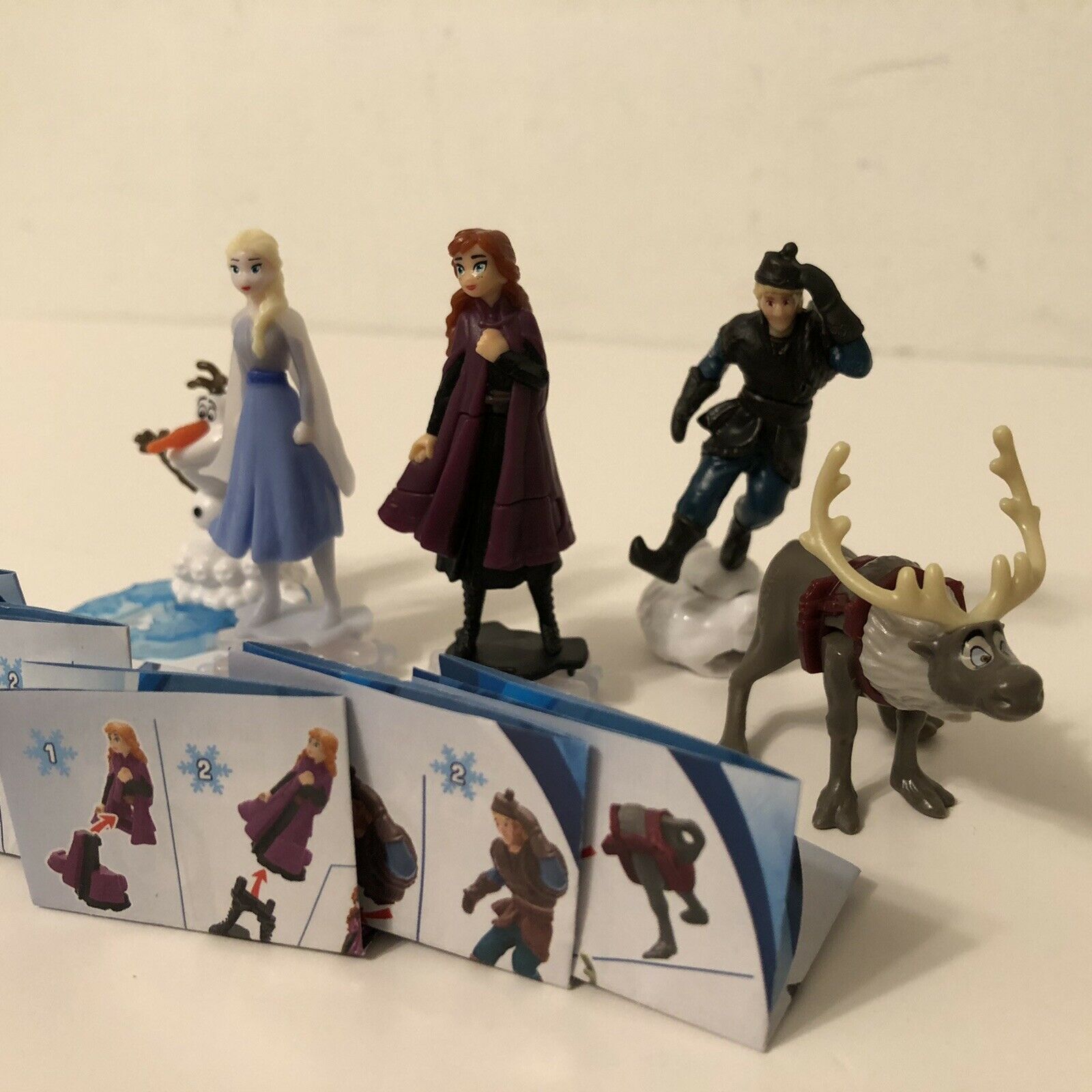 Frozen 2 II Disney Kinder Joy Eggs Toys Set Of 5 Olaf Elsa Anna ...