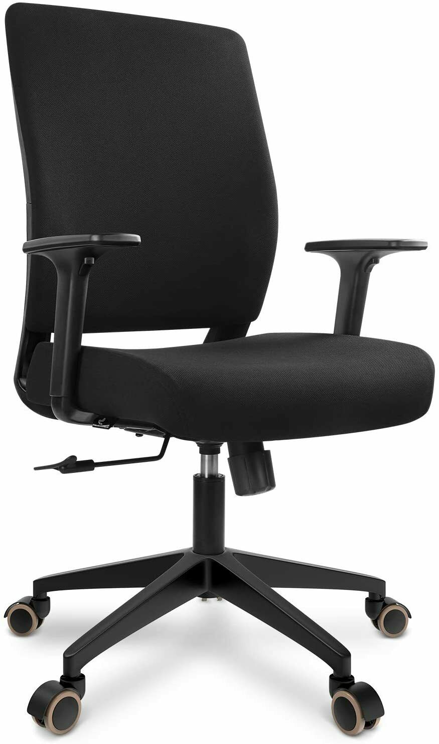 DAVEJONES Mid Back Office Chair Desk Computer Ergonomic Fabric Chair