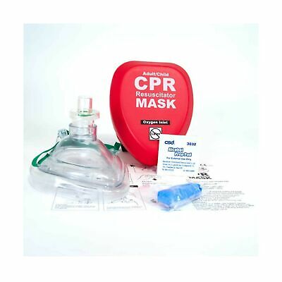 WNL Products CPR Rescue Mask, Adult/Child Pocket Resuscitator, Hard ...