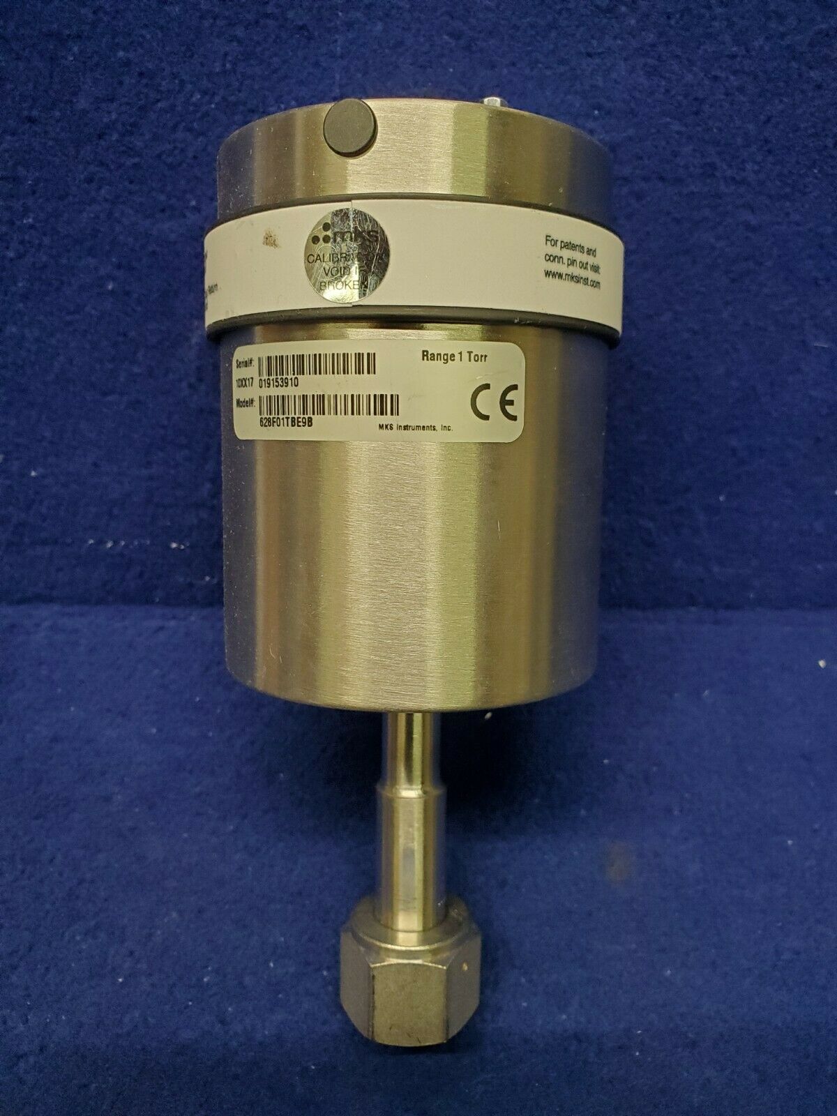 MKS BARATRON CAPACITANCE MANOMETER 628F01TBE9B 1 Torr