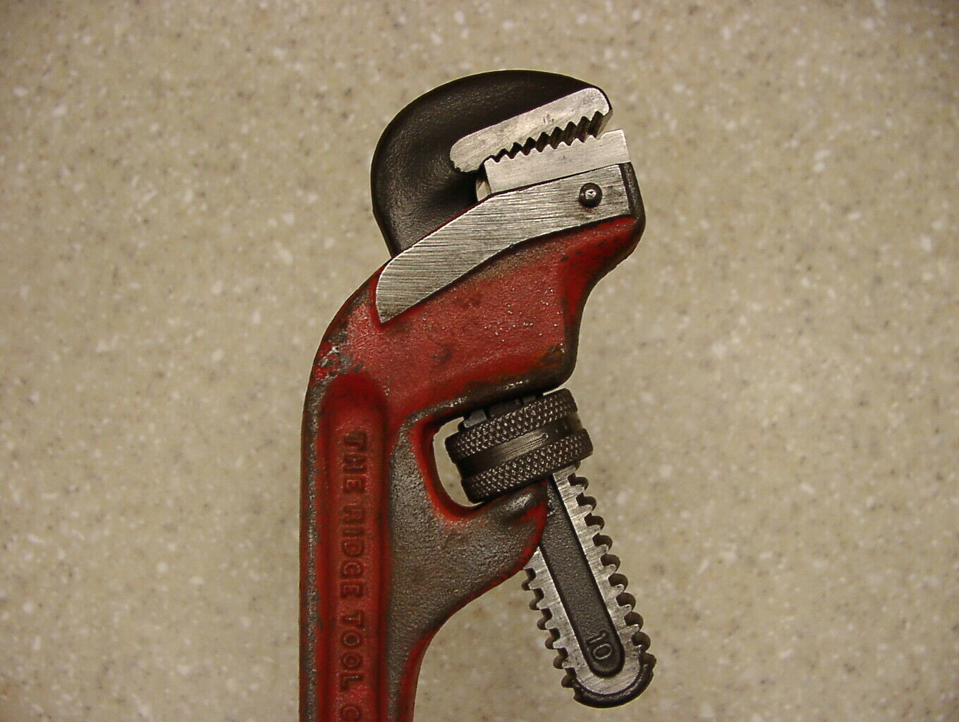 Vintage Ridgid E Heavy Duty Angled Pipe Wrench Xlint W Smooth Operation