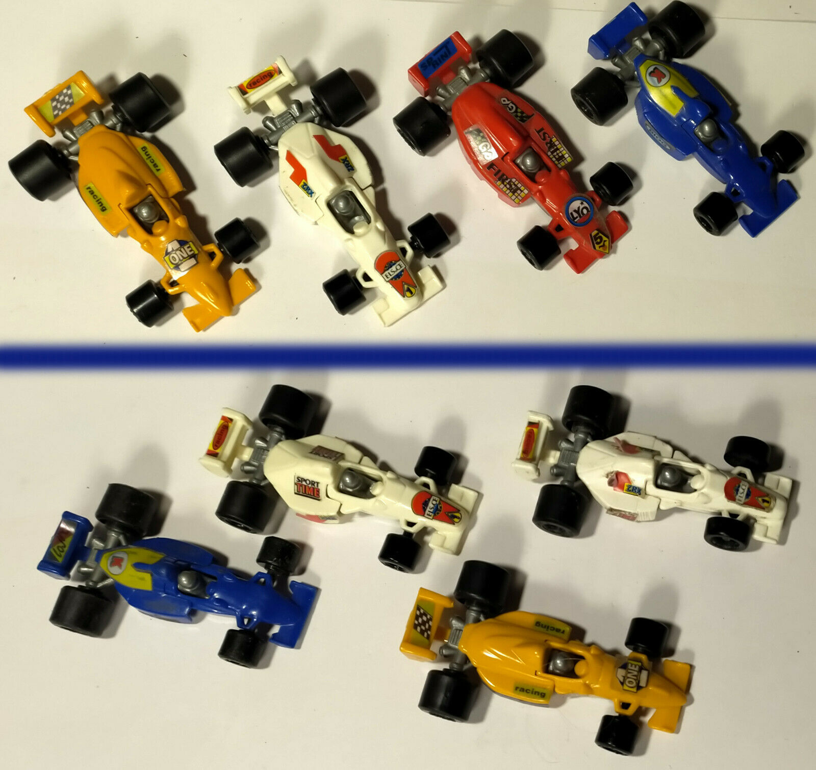 KINDER SURPRISE Formula 1 , Four Racing Cars 1995