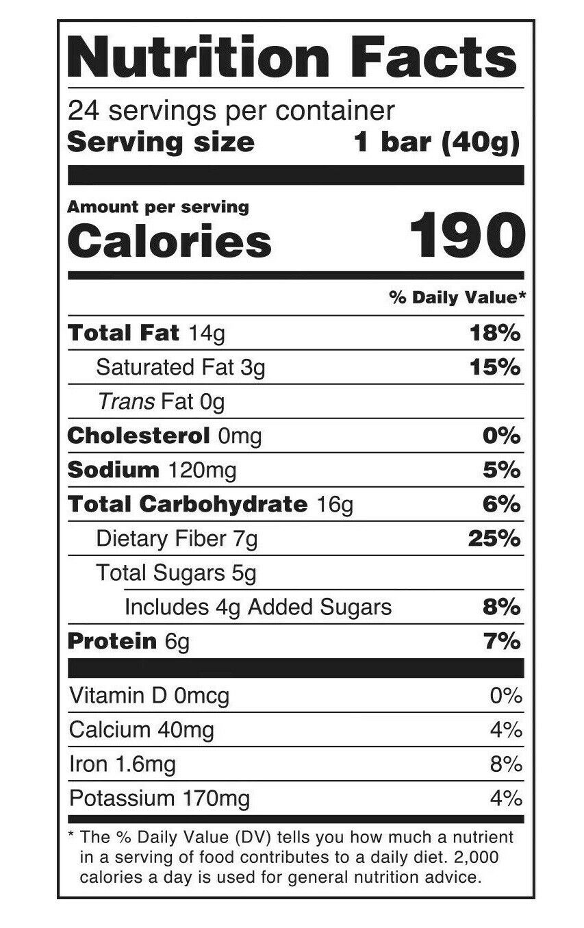 Member's Mark The Better Nut Bar, Dark Chocolate And Sea Salt (24 Ct.)